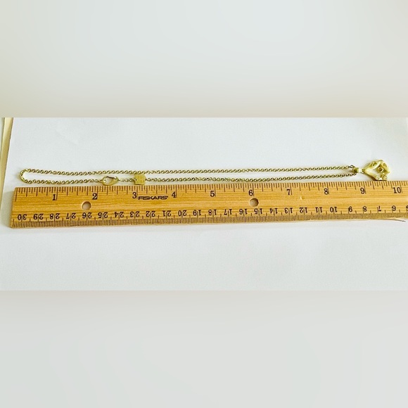 LISA DES CAMPS - Solid 18k yellow gold necklace chain with diamond pendant - Picture 6 of 12